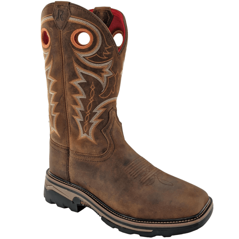 R Watson Men s Hazel Bay Cowhide Square Toe Waterproof Work Boots RW10 Russell s Western Wear Inc