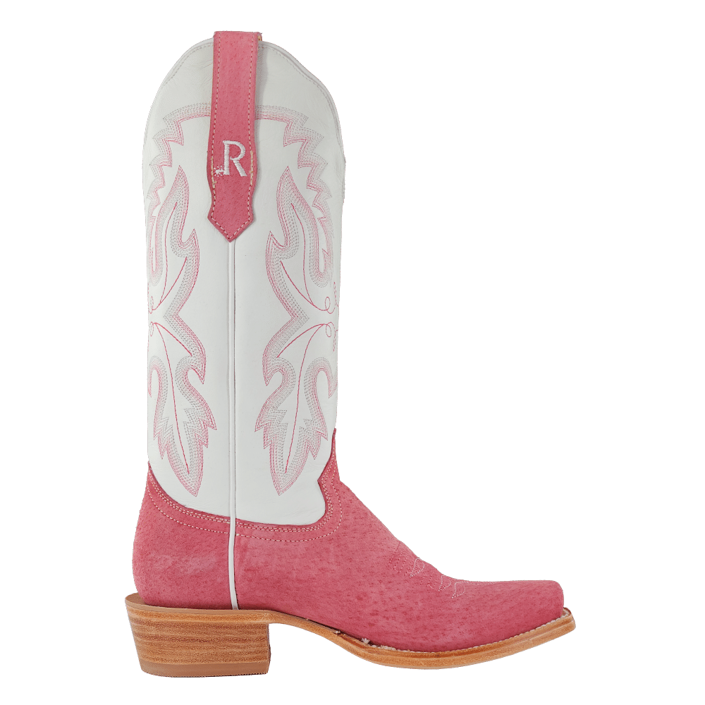 Pink and 2024 white cowboy boots