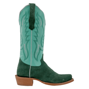 R WATSON BOOTS Ladies - Boots - Western R. Watson Women's Teal Roughout Western Boot RWL8419-1