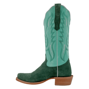 R WATSON BOOTS Ladies - Boots - Western R. Watson Women's Teal Roughout Western Boot RWL8419-1