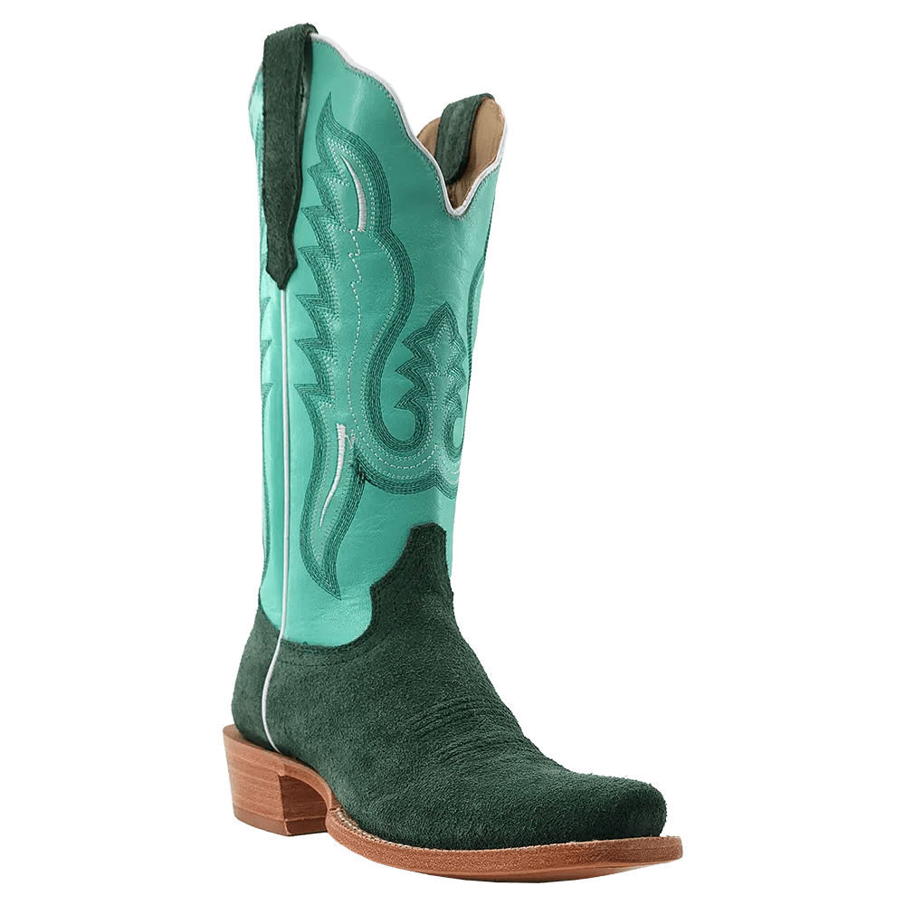 R WATSON BOOTS Ladies - Boots - Western R. Watson Women's Teal Roughout Western Boot RWL8419-1