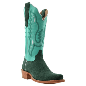 R WATSON BOOTS Ladies - Boots - Western R. Watson Women's Teal Roughout Western Boot RWL8419-1