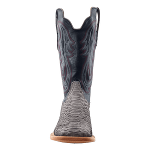 R WATSON BOOTS Mens - Boots - Western - Exotic R. Watson Men's Grey Sueded Back Cut Python Boots RW7412-2