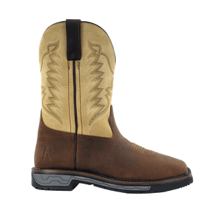 R WATSON BOOTS Mens - Boots - Work - Safety Toe - Steel R. Watson Men’s Cowhide Wide Square Steel Toe Work Boot RW1803 ST