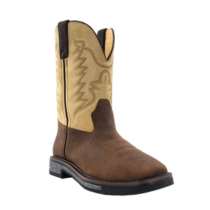 R WATSON BOOTS Mens - Boots - Work - Safety Toe - Steel R. Watson Men’s Cowhide Wide Square Steel Toe Work Boot RW1803 ST