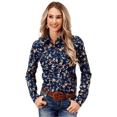 Roper Ladies Starry Night Long Sleeve Western Shirt – Tack Room Too
