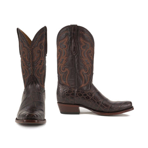 Rujo Boots American Alligator Rujo Boots Men's The Bradley Hickory American Alligator Boots