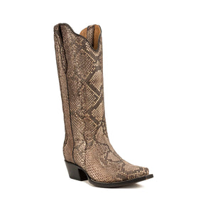 Rujo Boots Boots Rujo Boots Women's The Evalyne Caviar Python Boots