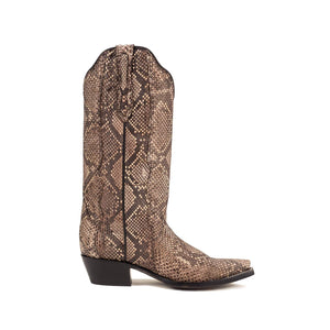 Rujo Boots Boots Rujo Boots Women's The Evalyne Caviar Python Boots