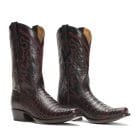 Rujo Boots Caiman Belly Black Cherry / 8 / D Rujo Boots Men's The Trace - Limited Run Black Cherry Caiman Belly Boots