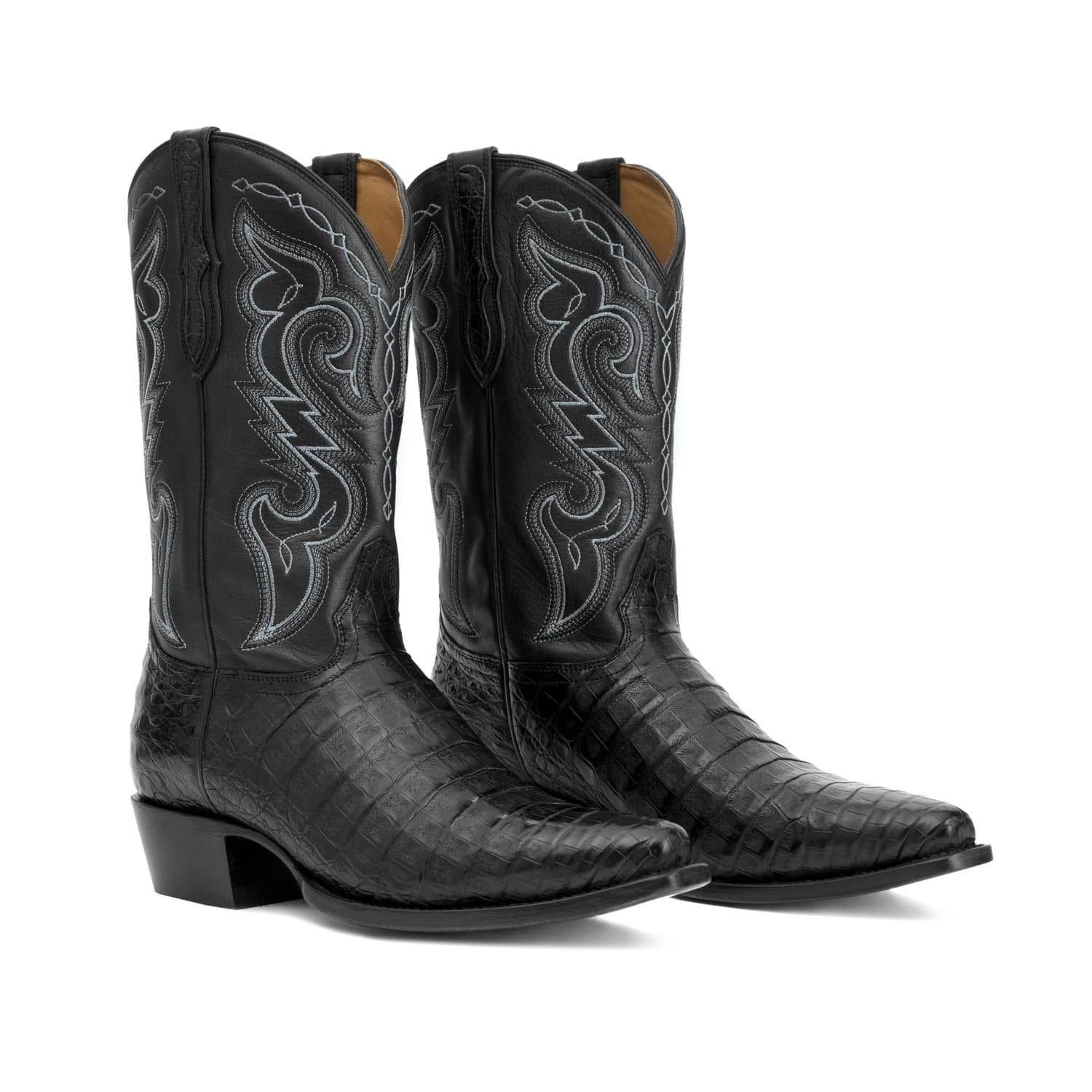 Rujo Boots Caiman Belly Midnight / 8 / D Rujo Boots Men's The Kirby Midnight Caiman Belly Boots