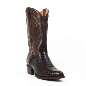 Rujo Boots Caiman Belly Rujo Boots Men's The Arturo Chocolate Caiman Belly Boots