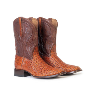 Rujo Boots Caiman Hornback Caramel / 8 / D Rujo Boots Men's The Jake Caramel Caiman Hornback Boots