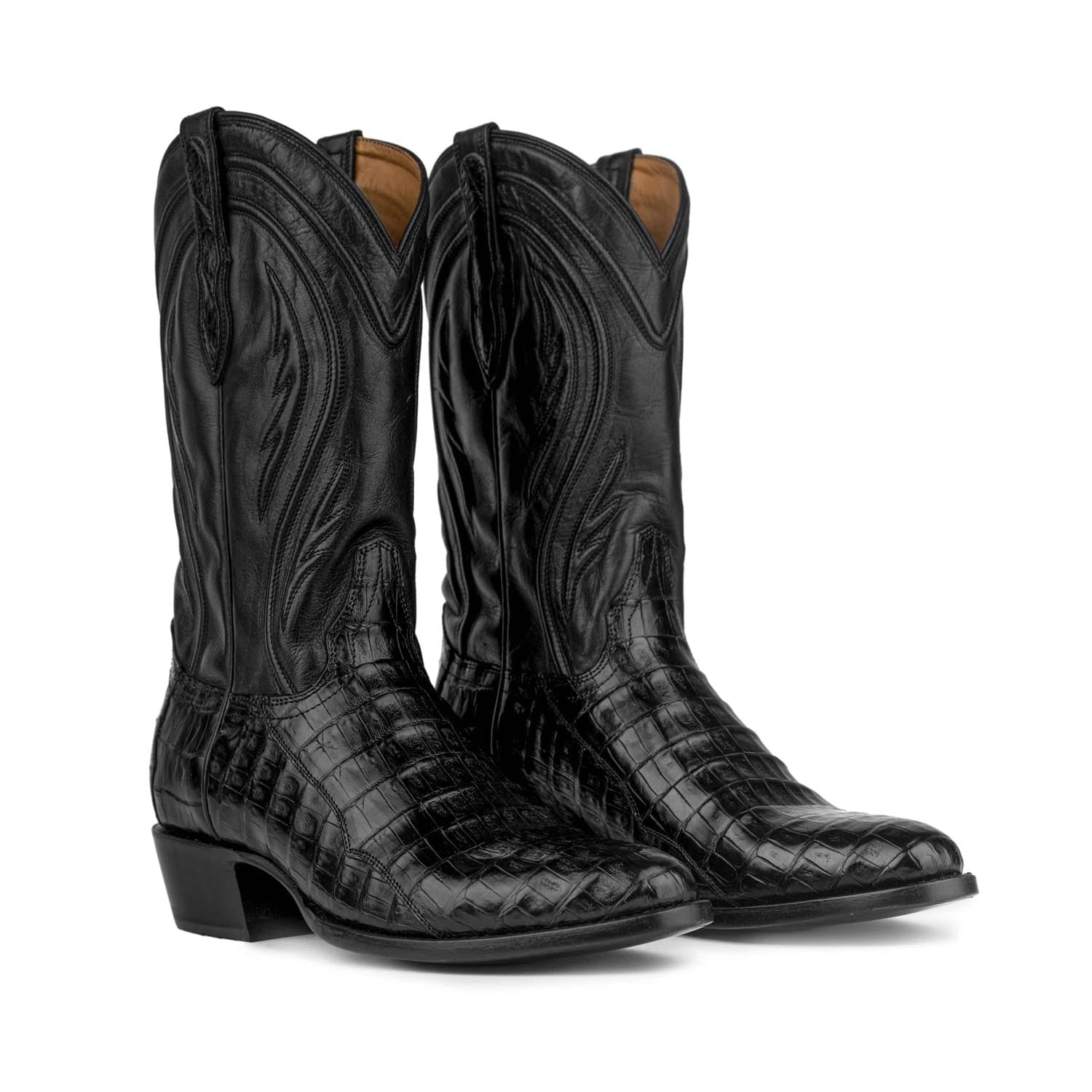 Rujo Boots Caiman Tail Midnight / 8 / D Rujo Boots Men's The Blake Midnight Caiman Tail Boots