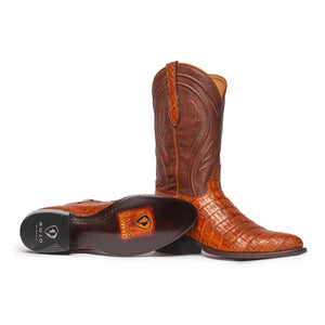 Rujo Boots Caiman Tail Rujo Boots Men's The Blake Caramel Caiman Tail Boots