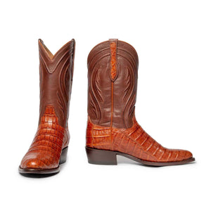 Rujo Boots Caiman Tail Rujo Boots Men's The Blake Caramel Caiman Tail Boots