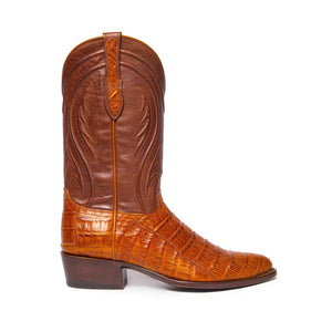 Rujo Boots Caiman Tail Rujo Boots Men's The Blake Caramel Caiman Tail Boots