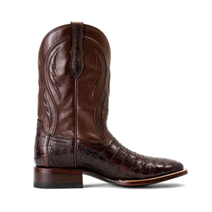 Rujo Boots Caiman Tail Rujo Boots Men's The Roscoe Chocolate Caiman Tail Boots