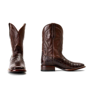 Rujo Boots Caiman Tail Rujo Boots Men's The Roscoe Chocolate Caiman Tail Boots