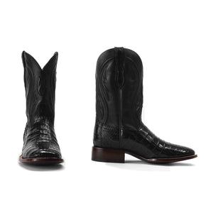 Rujo Boots Caiman Tail Rujo Boots Men's The Roscoe Midnight Caiman Tail Boots