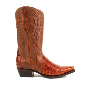 Rujo Boots Caiman Tail Rujo Boots Women's The Cindy Caramel Caiman Tail Boots