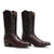 Rujo Boots Full-Quill Ostrich Black Cherry / 8 / D Rujo Boots Men's The Deacon - Limited Run Black Cherry Full-Quill Ostrich Boots