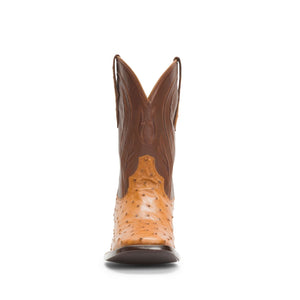 Rujo Boots Full-Quill Ostrich Rujo Boots Men's The Case Caramel Full-Quill Ostrich Boots