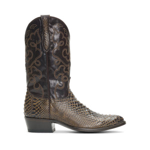 Rujo Boots Python Rujo Boots Men's The Zeke Bronze Python Boots