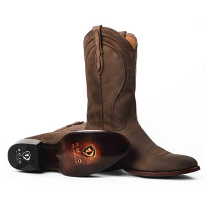 Rujo Boots Rock Ranch Calfskin Rujo Boots Men's The Vance Umber Rock Ranch Calfskin Boots