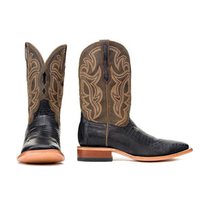 Rujo Boots Teju Lizard Rujo Boots Men's The Curtis Sable Teju Lizard Boots