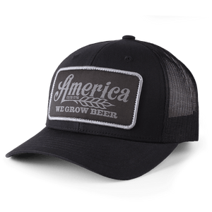 Rural Cloth Hats We Grow Beer Hat-Black