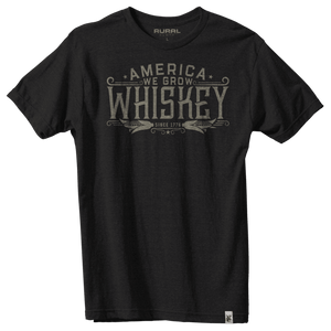 Rural Cloth Shirts America We Grow Whiskey Tee