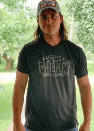 Rural Cloth Shirts America We Grow Whiskey Tee