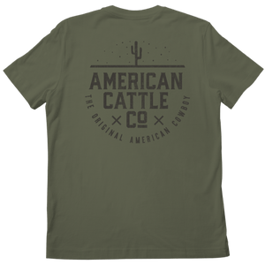 Rural Cloth Shirts Cactus Tee-Military Green Frost