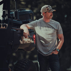 Rural Cloth Shirts Old School Country - Heather Gray