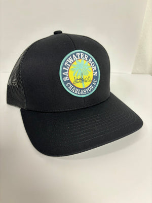 Saltwater Born Accessories Charleston, SC Structured Mesh Trucker Hat