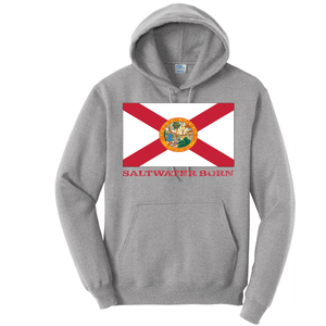 Saltwater Born Cotton Hoodie Florida Flag Cotton Hoodie