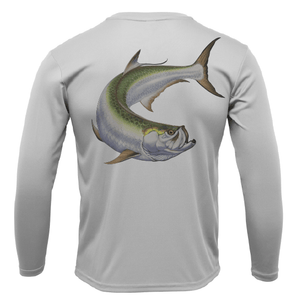 Saltwater Born Shirts Action Tarpon Long Sleeve UPF 50+ Dry-Fit Shirt