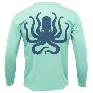 SALTWATER BORN Shirts Anna Maria Island Kraken Long Sleeve UPF 50+ Dry-Fit Shirt