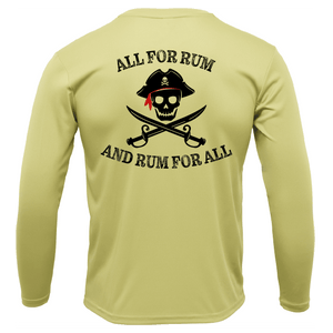 Saltwater Born Shirts M / CANARY Saltwater Born "All for Rum and Rum for All" Long Sleeve UPF 50+ Dry-Fit Shirt