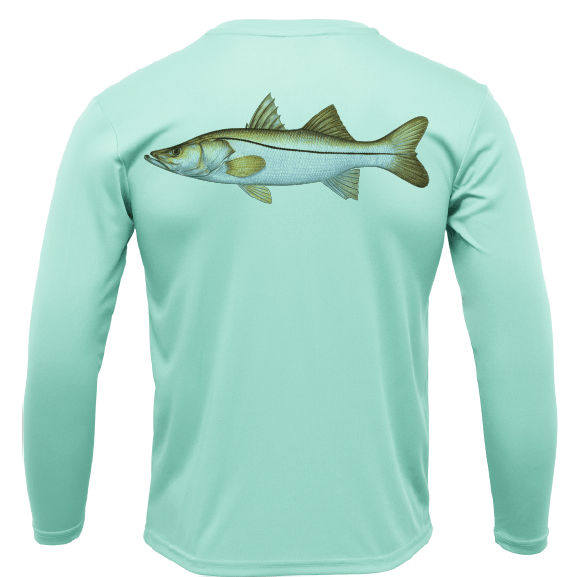 Saltwater Born Shirts M / SEAFOAM Snook Long Sleeve UPF 50+ Dry-Fit Shirt