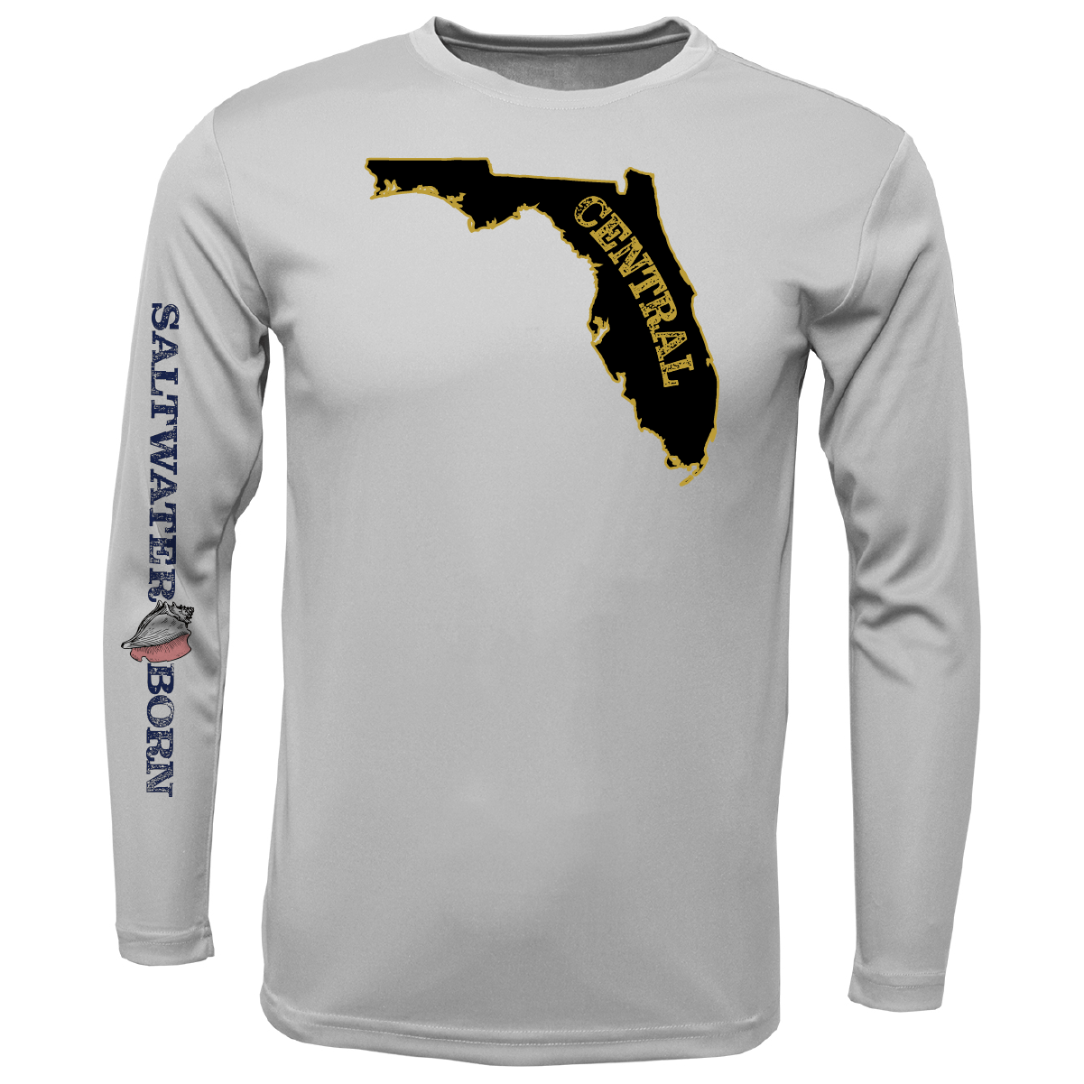 Saltwater Born Shirts M / SILVER UCF Black and Gold Long-Sleeve UPF 50+ Dry-Fit Shirt