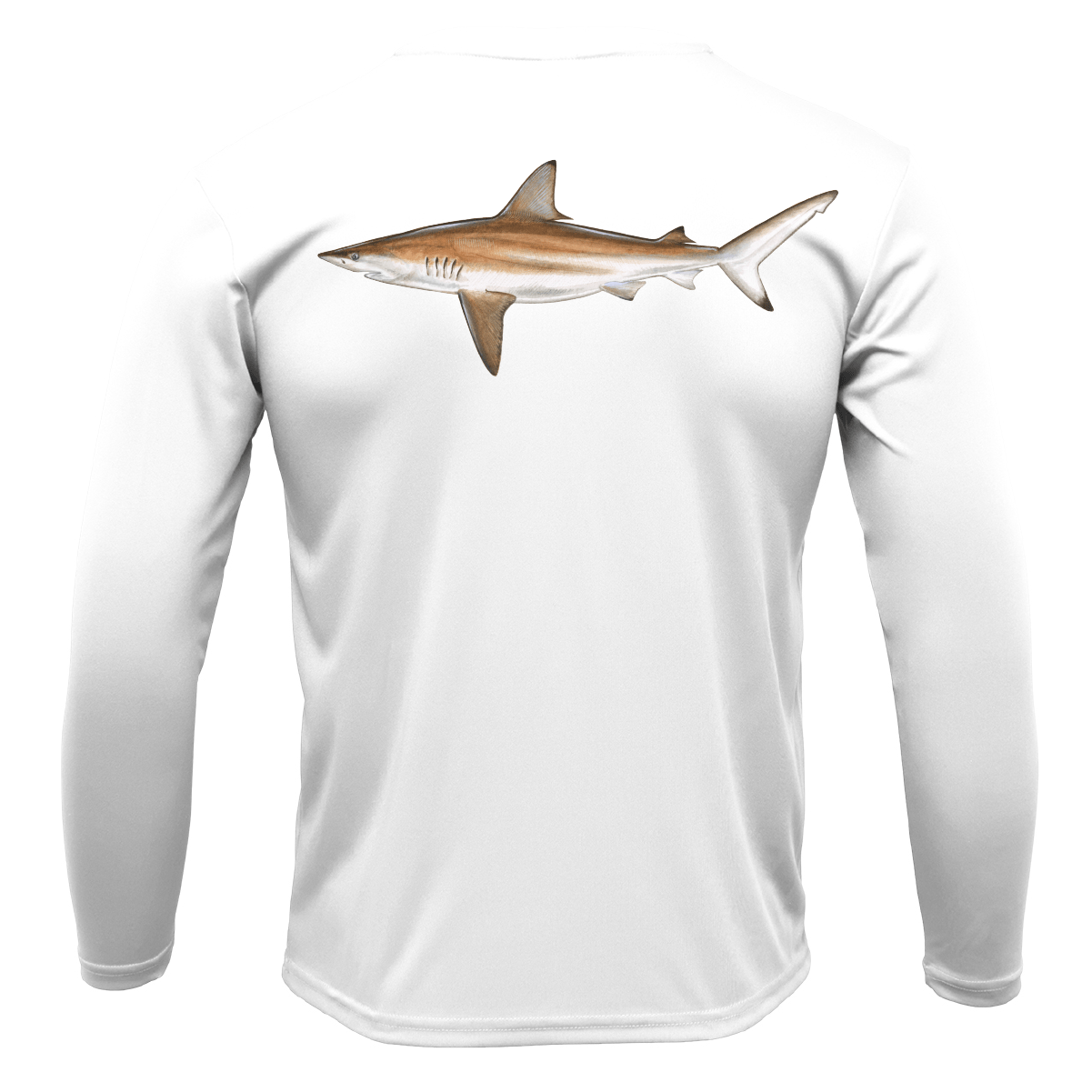 Saltwater Born Shirts M / WHITE Siesta Key, FL Blacktip Long Sleeve UPF 50+ Dry-Fit Shirt