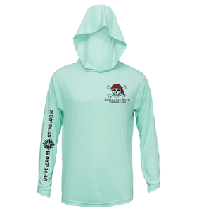 Saltwater Born Shirts Pensacola, FL "All for Rum and Rum for All" Long Sleeve UPF 50+ Dry-Fit Hoodie