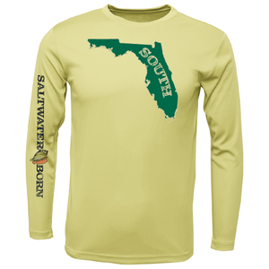 Saltwater Born Shirts S / CANARY USF Green and Gold Long Sleeve UPF 50+ Dry-Fit Shirt