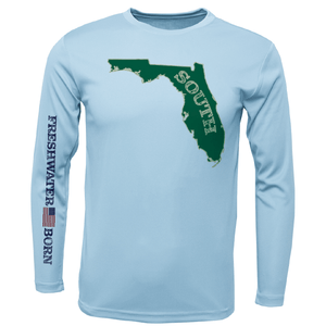 Saltwater Born Shirts S / ICE BLUE USF Green and Gold Freshwater Born Men's Long Sleeve UPF50+ Dry-Fit Shirt