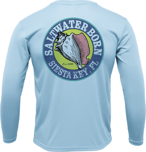 Saltwater Born Shirts Siesta Key, FL Hogfish Diver Long Sleeve UPF 50+ Dry-Fit Shirt