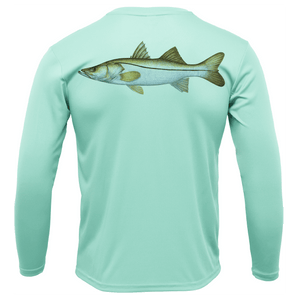 Saltwater Born Shirts Siesta Key, FL Snook Long Sleeve UPF 50+ Dry-Fit Shirt