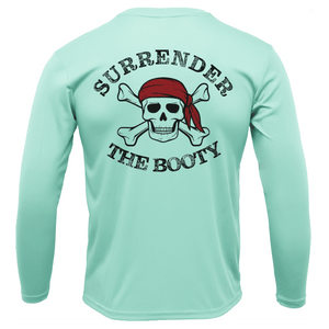 Saltwater Born Shirts Siesta Key, FL "Surrender The Booty" Long Sleeve UPF 50+ Dry-Fit Shirt