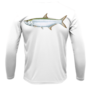 Saltwater Born Shirts Siesta Key, FL Tarpon Long Sleeve UPF 50+ Dry-Fit Shirt